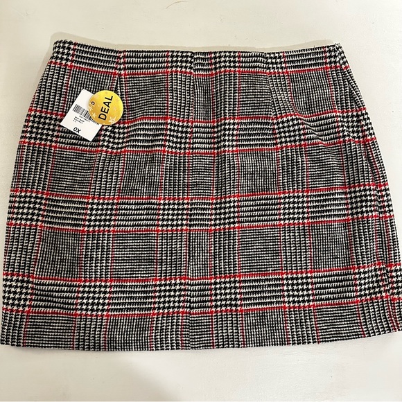 Forever 21+ Wool Blend Plaid Mini Skirt - Size 0X - Picture 6 of 15